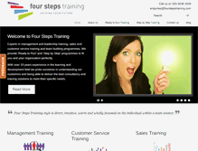 Tablet Screenshot of fourstepstraining.com